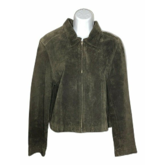 hunter green suede jacket